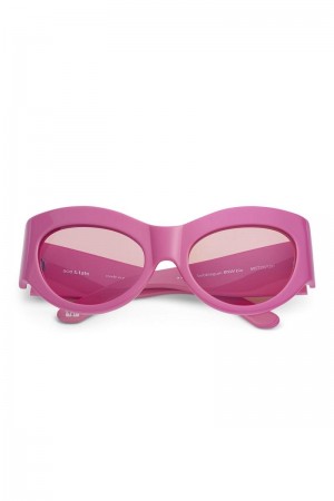 Ganni ACE & TATE TRIXIE Sonnenbrille Rosa | PZHOC4751