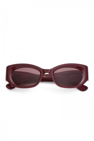 Ganni ACE & TATE XENA Sonnenbrille Bordeaux | XOBMD2130