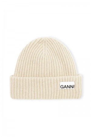 Ganni Rib Knit Acc Mütze Braun | CSWMJ4780