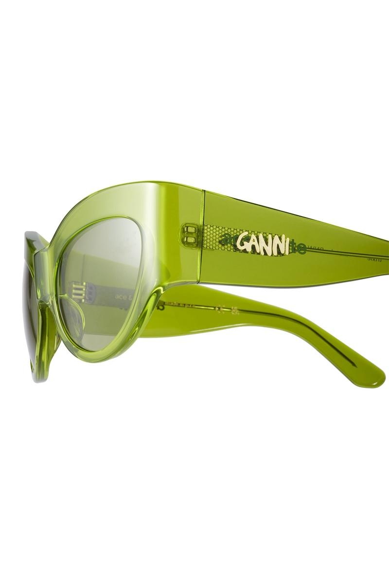 Ganni ACE & TATE TRIXIE Sonnenbrille Grün | RZTNF2706