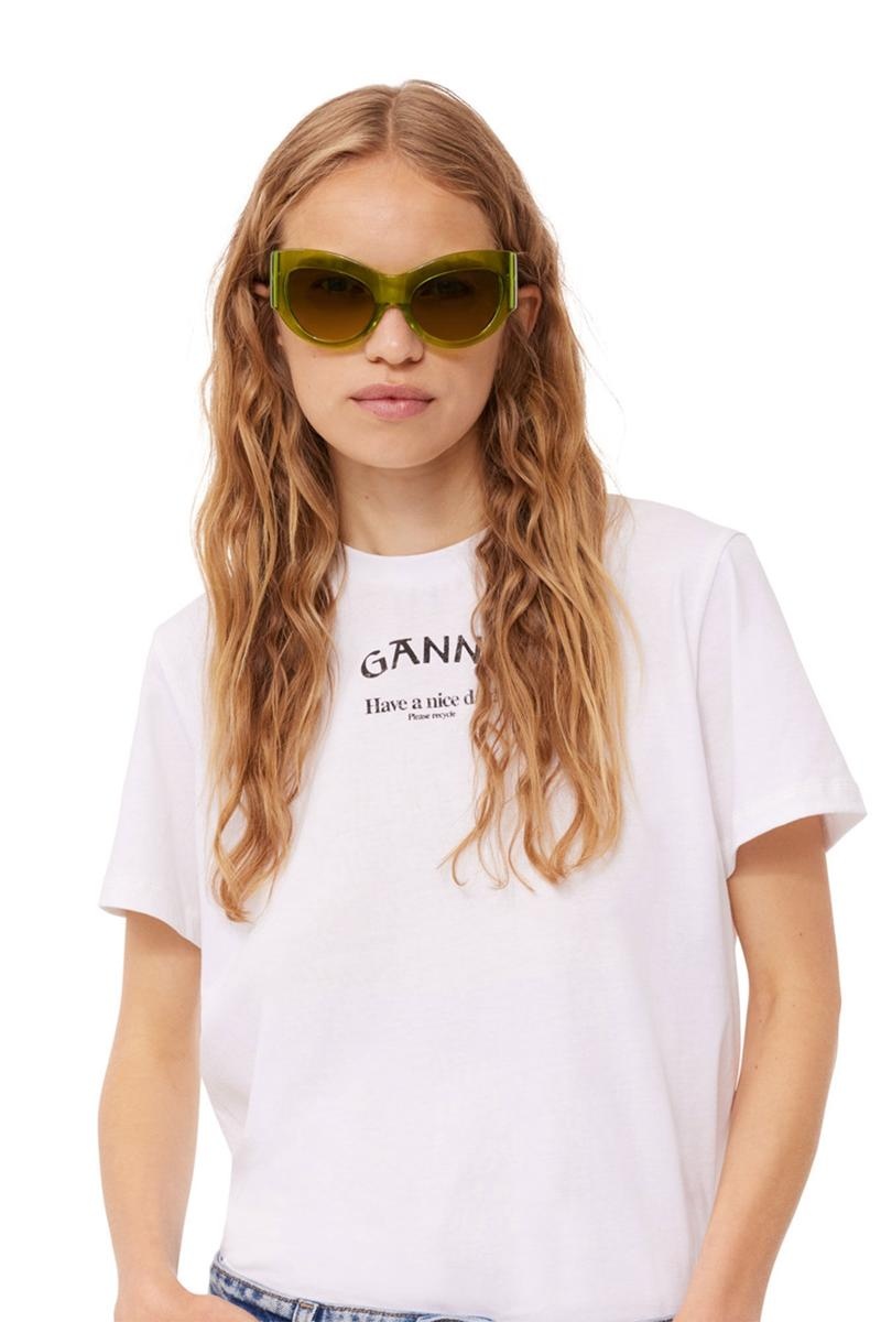 Ganni ACE & TATE TRIXIE Sonnenbrille Grün | RZTNF2706