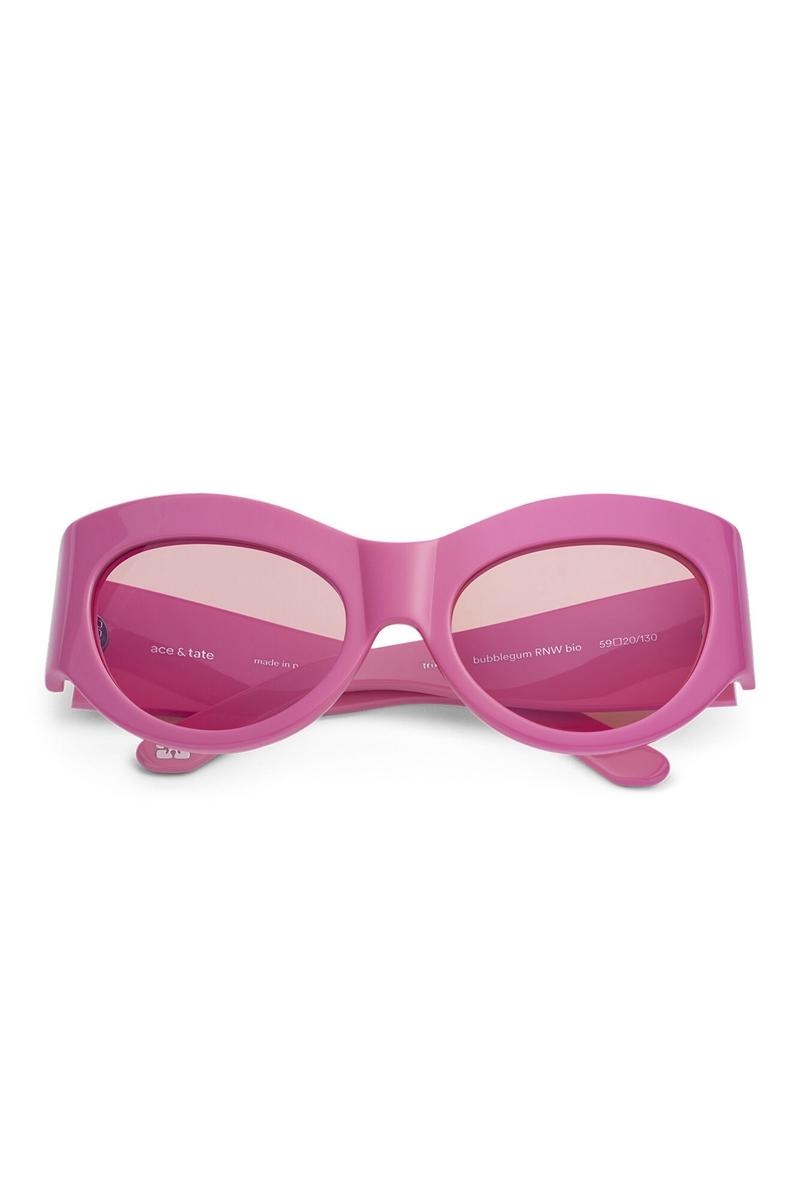 Ganni ACE & TATE TRIXIE Sonnenbrille Rosa | PZHOC4751