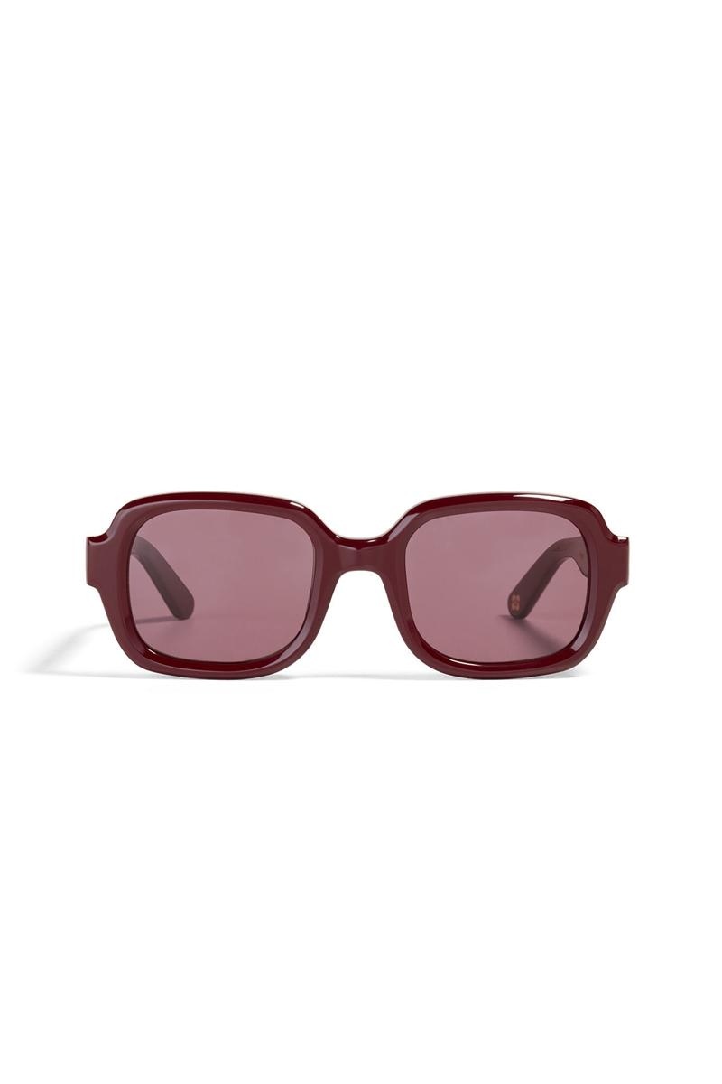 Ganni ACE & TATE TWIGGY Sonnenbrille Bordeaux | WPCMQ4157