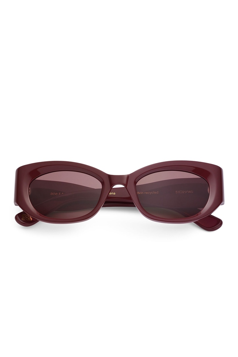 Ganni ACE & TATE XENA Sonnenbrille Bordeaux | XOBMD2130