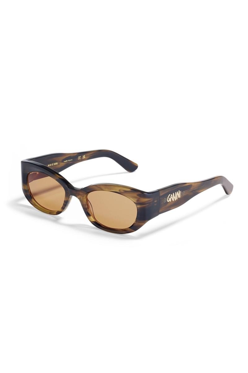 Ganni ACE & TATE XENA Sonnenbrille Braun | NBDOE2089