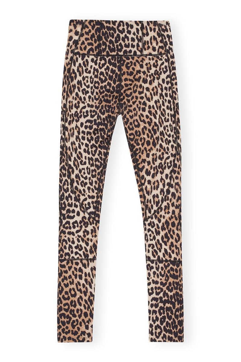 Ganni Active Ultra High Taille Leggings Leopard | GMPDX0837