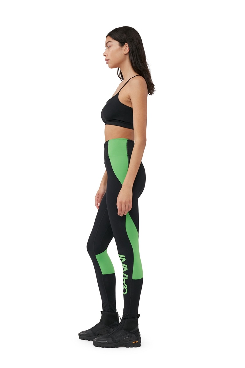 Ganni Active Ultra High Taille Leggings Schwarz | ITAXZ2176