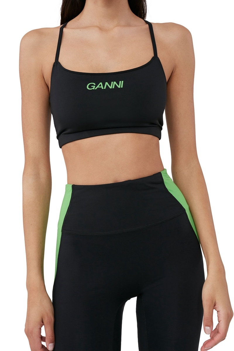 Ganni Active Ultra High Taille Leggings Schwarz | ITAXZ2176