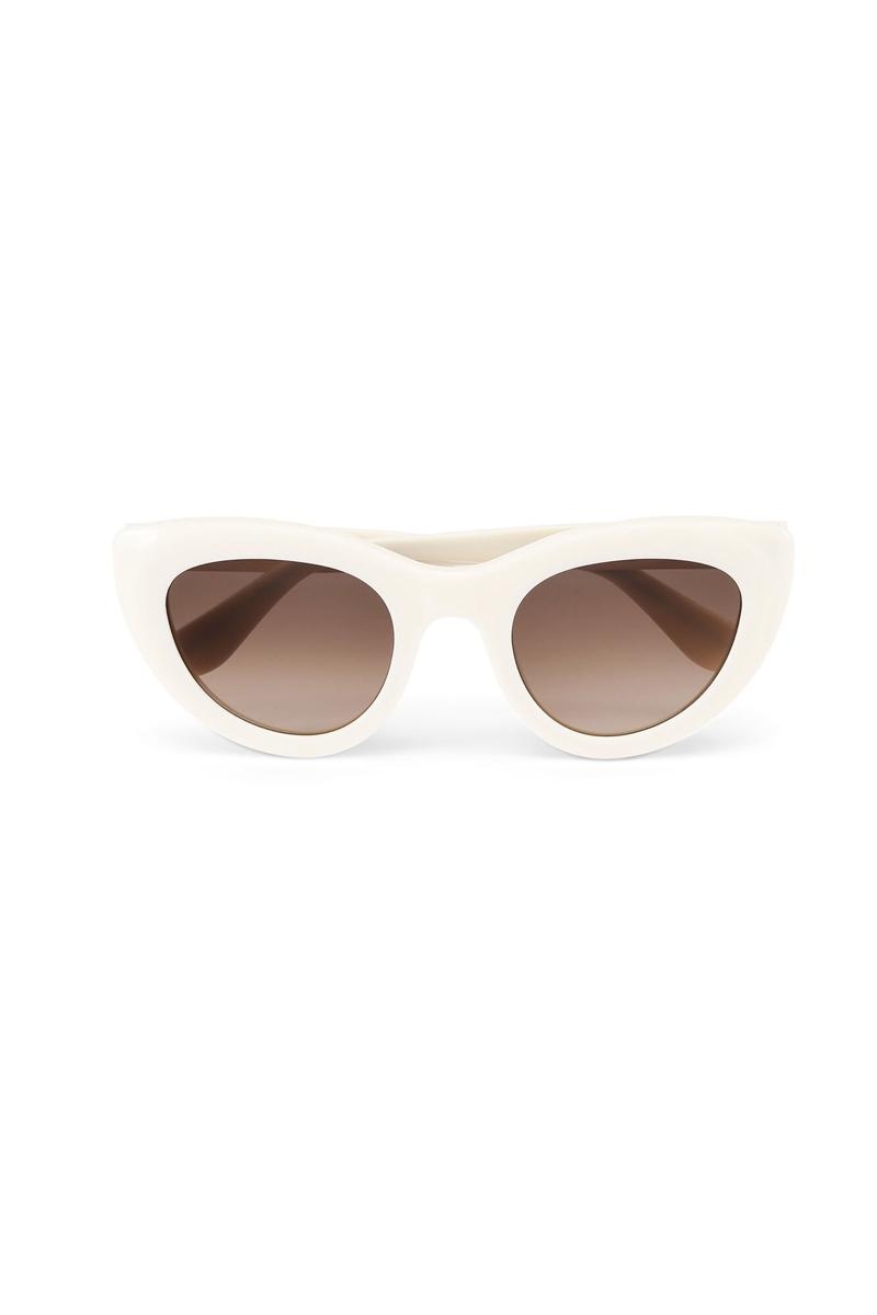 Ganni Biodegradable Acetate Cat Eye Sonnenbrille Beige | NIOKP8146