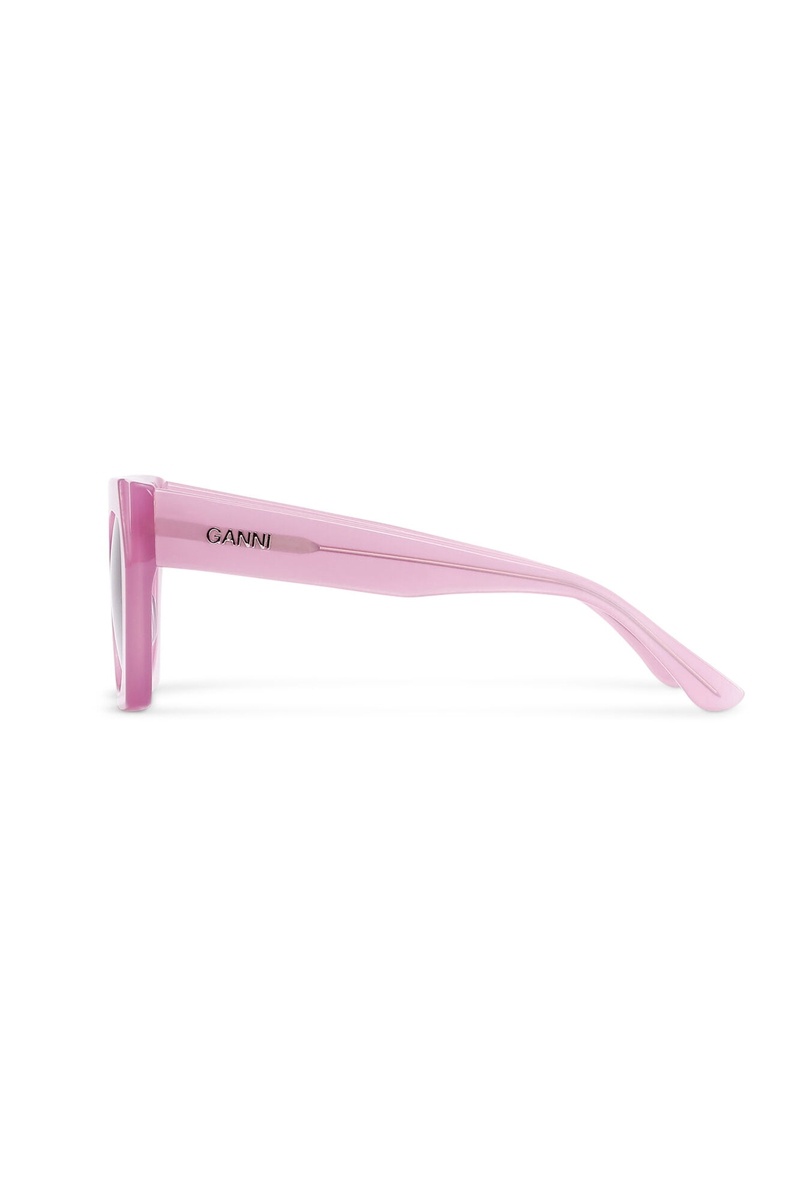 Ganni Biodegradable Acetate Oversized Sonnenbrille Lila | TGCZK0126