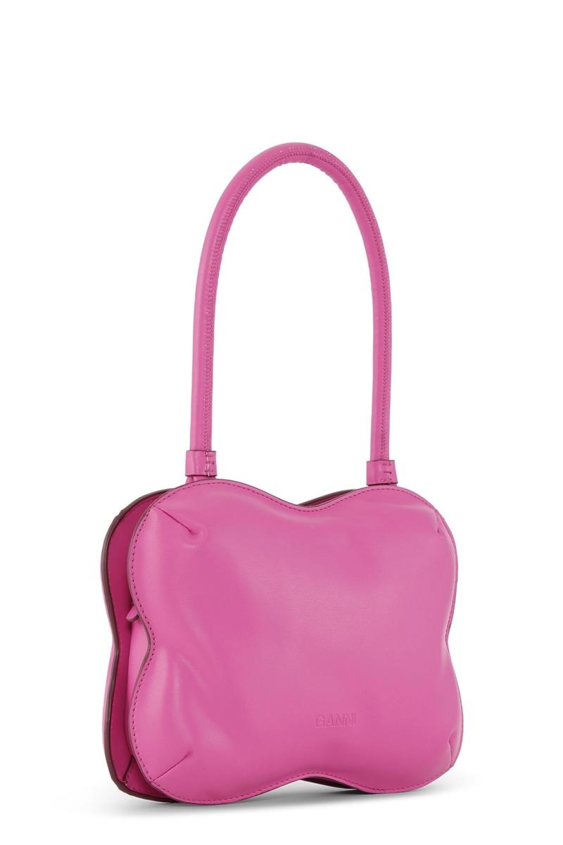 Ganni Butterfly Handtasche Rosa | OYVCM5914