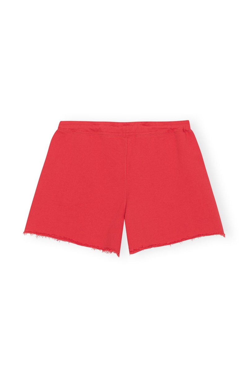 Ganni Isoli Drawstring Kurze Hose Rot | EHIPO7263