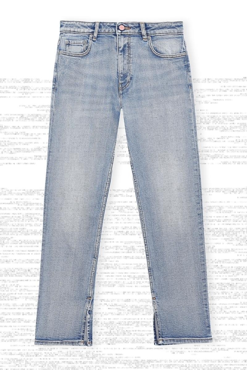 Ganni Kompfort Stretch Beksi Jeans Hellblau | ARHYT7302