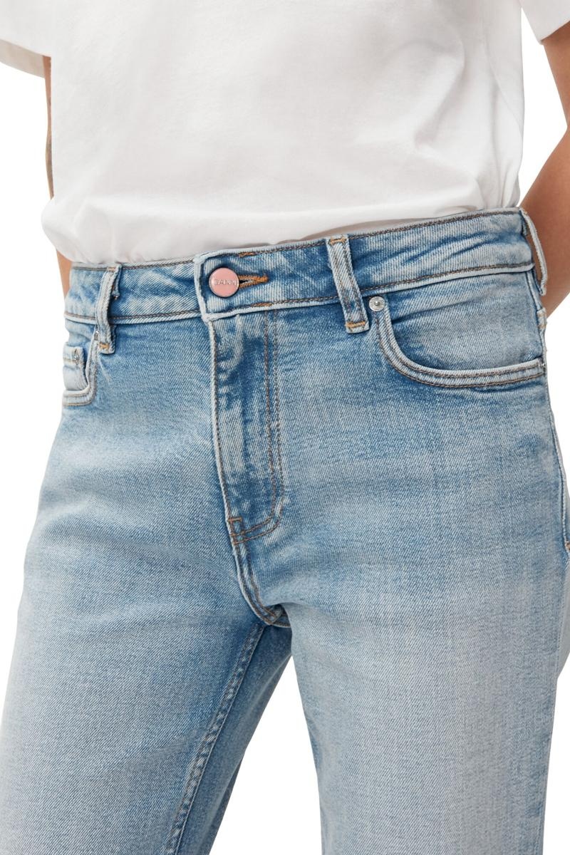 Ganni Kompfort Stretch Beksi Jeans Hellblau | ARHYT7302