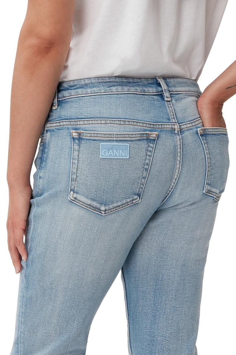 Ganni Kompfort Stretch Beksi Jeans Hellblau | ARHYT7302