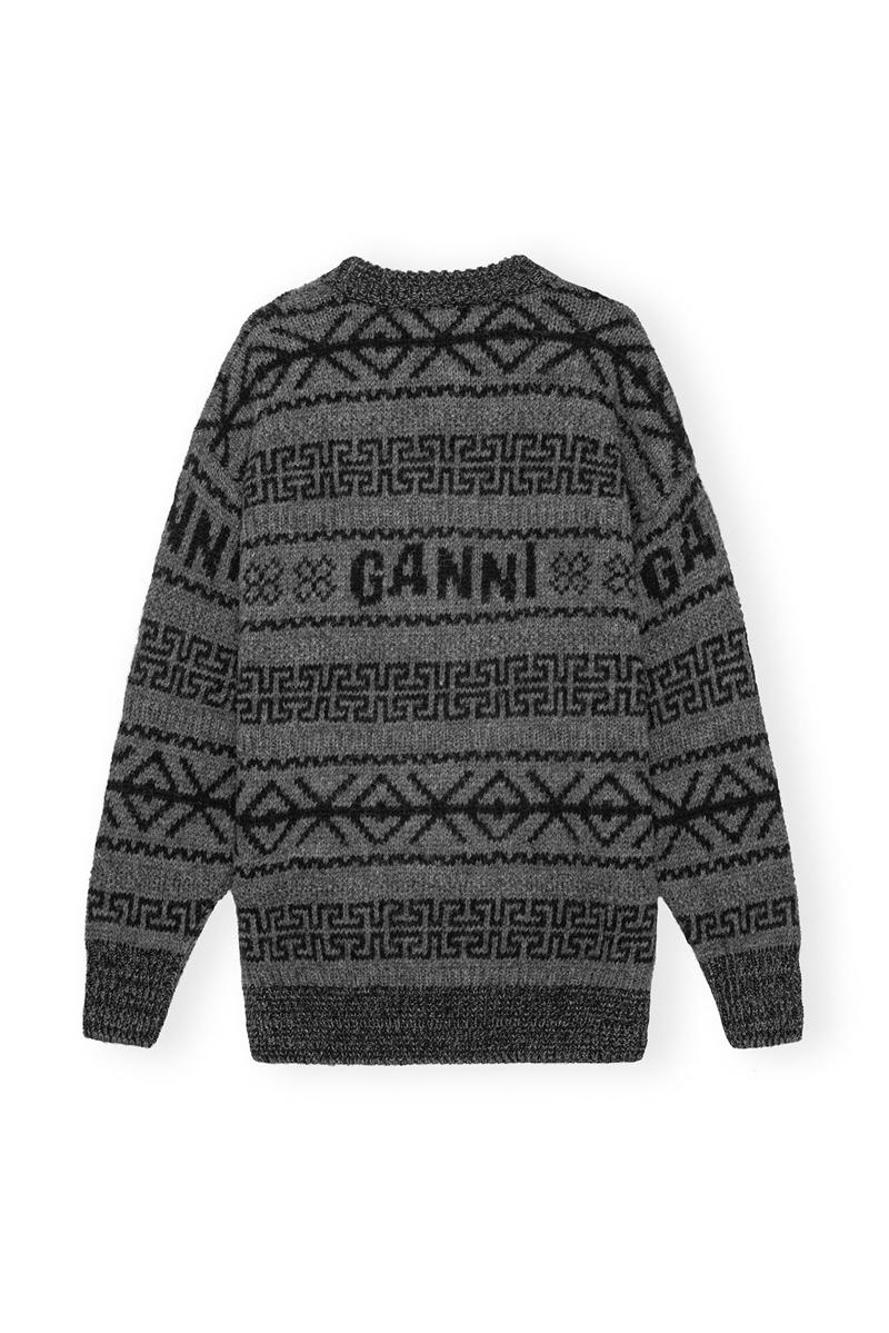 Ganni Lambswool Pullover Oberteile Grau | PZIND8416