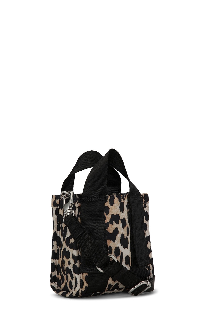 Ganni Mini Leopard Tech Tragetasche Leopard | DVMSJ2349