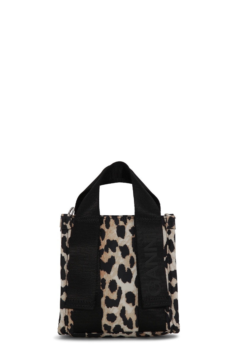 Ganni Mini Leopard Tech Tragetasche Leopard | DVMSJ2349