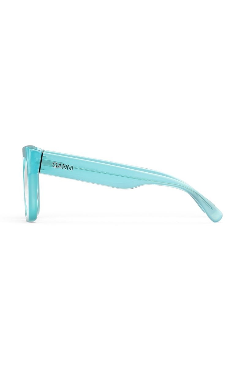 Ganni Oversized Sonnenbrille Blau | RLTJQ1486