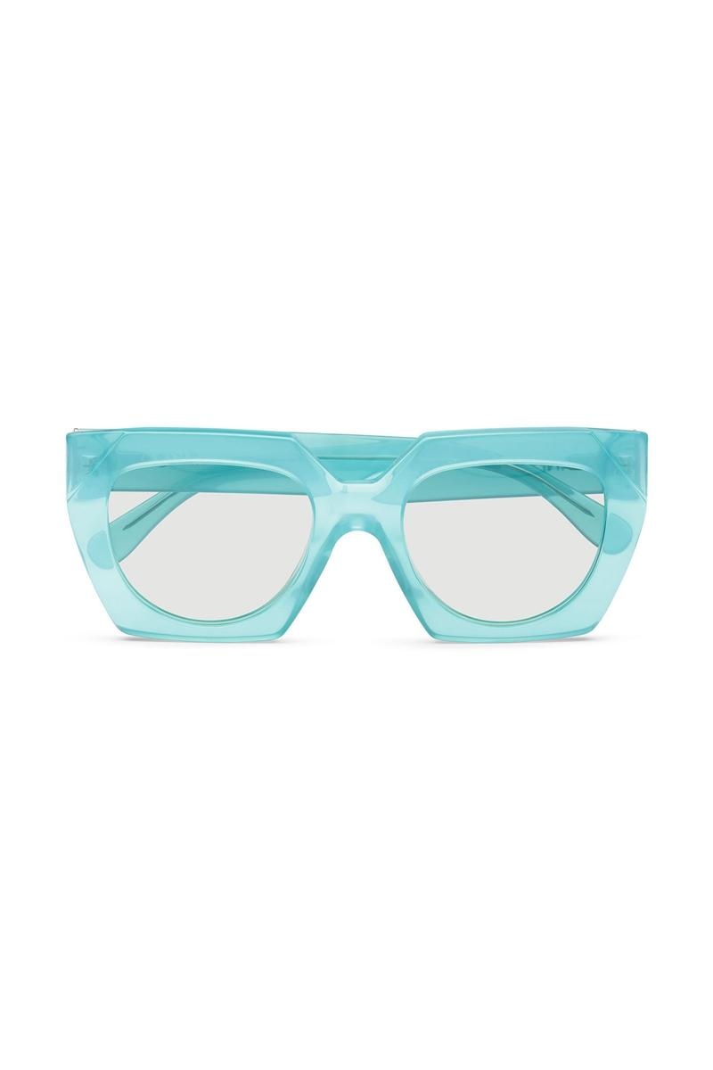 Ganni Oversized Sonnenbrille Blau | RLTJQ1486