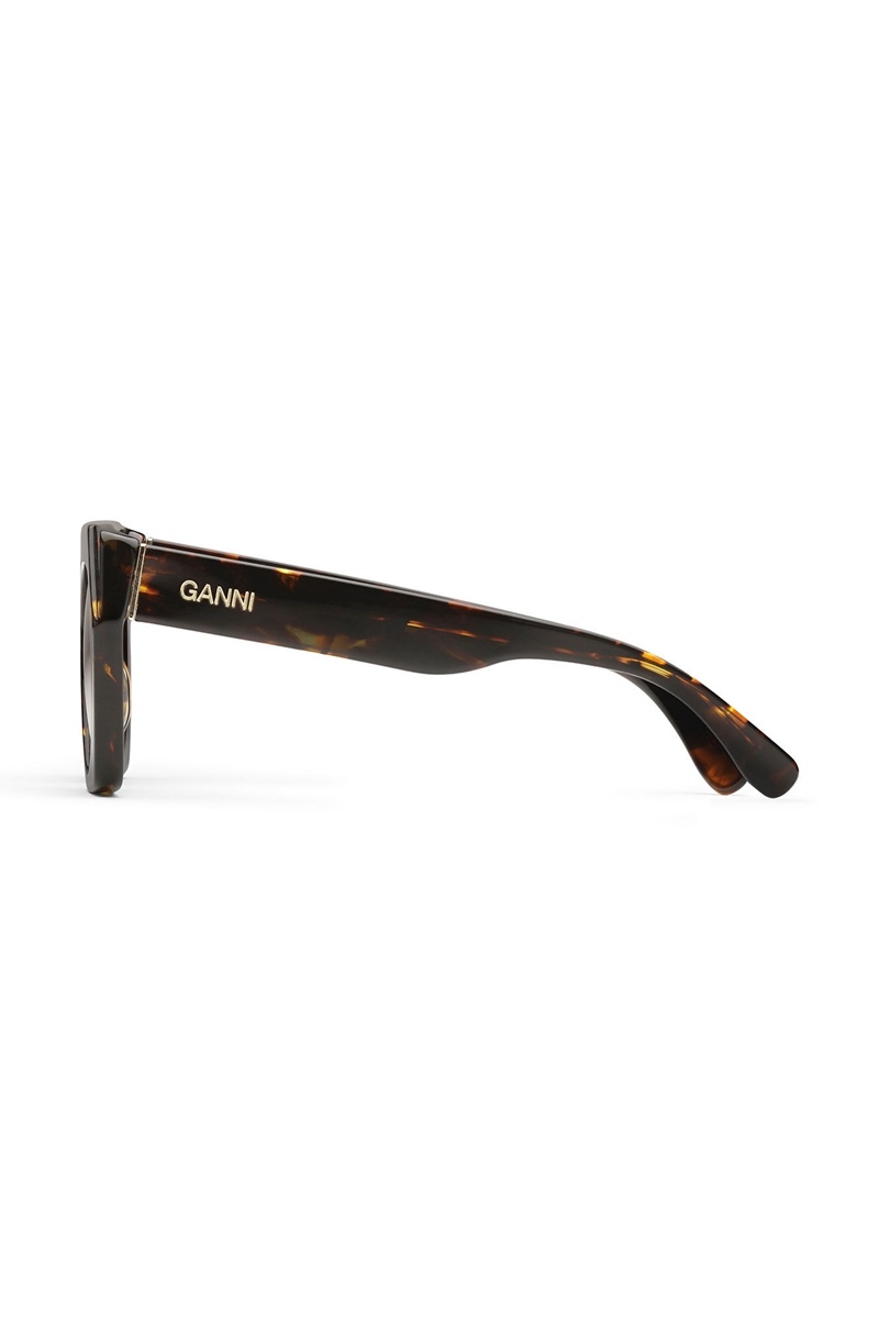 Ganni Oversized Sonnenbrille Braun | FWMHQ9701