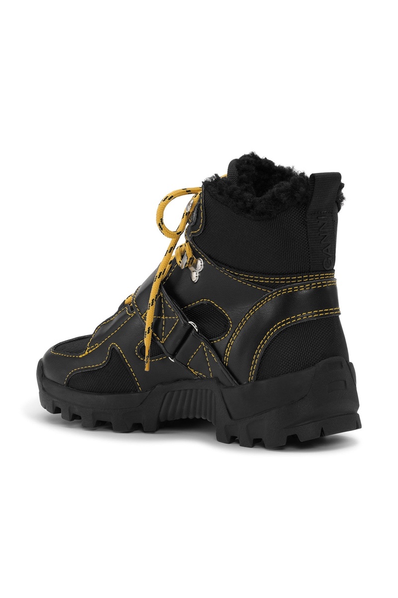 Ganni Performance Wandern Klettverschluss Stiefel Schwarz | EGAOU1482