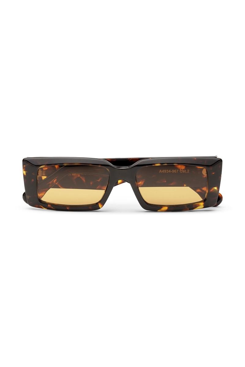 Ganni Rectangular Sonnenbrille Braun | RYIJX0284