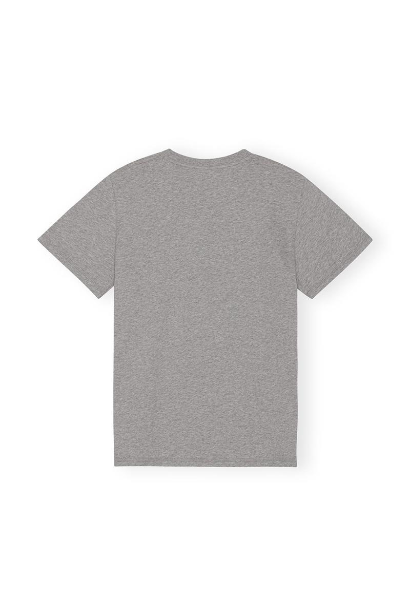 Ganni Relaxed O-neck T-shirts Grau | XQBYR9156