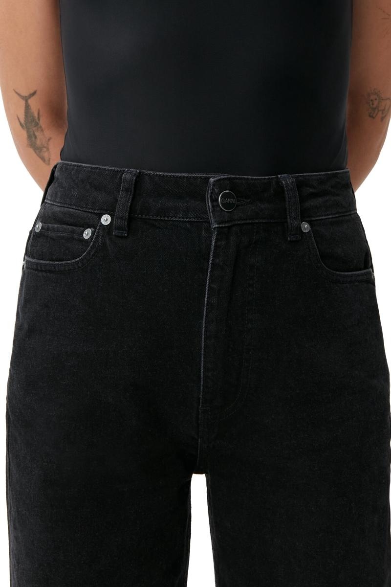 Ganni Rigid Denim Rigid Denim Magny Jeans Schwarz | SZNBD5427