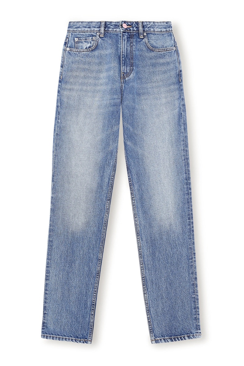 Ganni Rigid Denim Swigy Jeans Blau | RAIMC5842