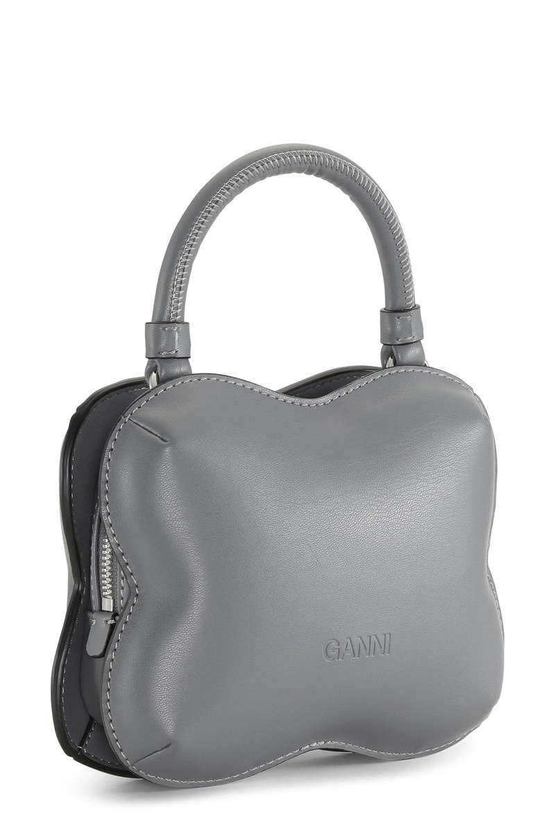 Ganni Small Butterfly Crossbody Tasche Grau | DWKSC7364