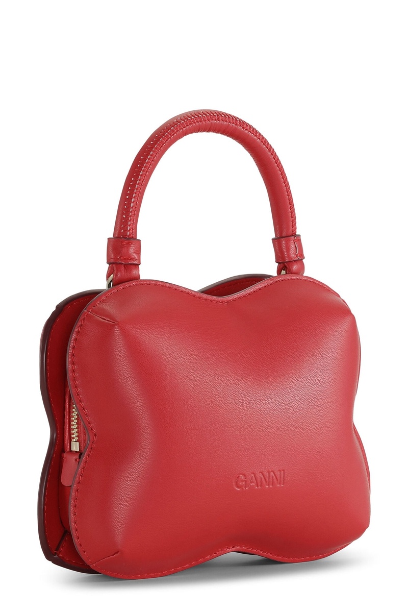 Ganni Small Butterfly Crossbody Tasche Rot | LVWZX0179