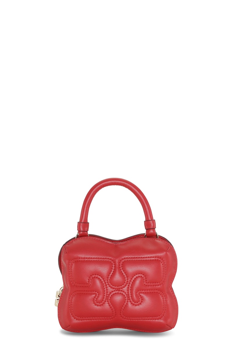 Ganni Small Butterfly Crossbody Tasche Rot | LVWZX0179