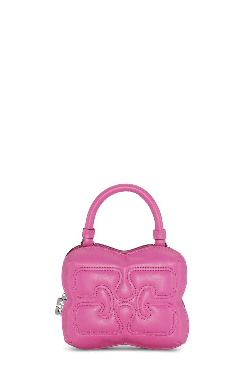 Ganni Small Butterfly Crossbody Tasche Rosa | UZROY9735