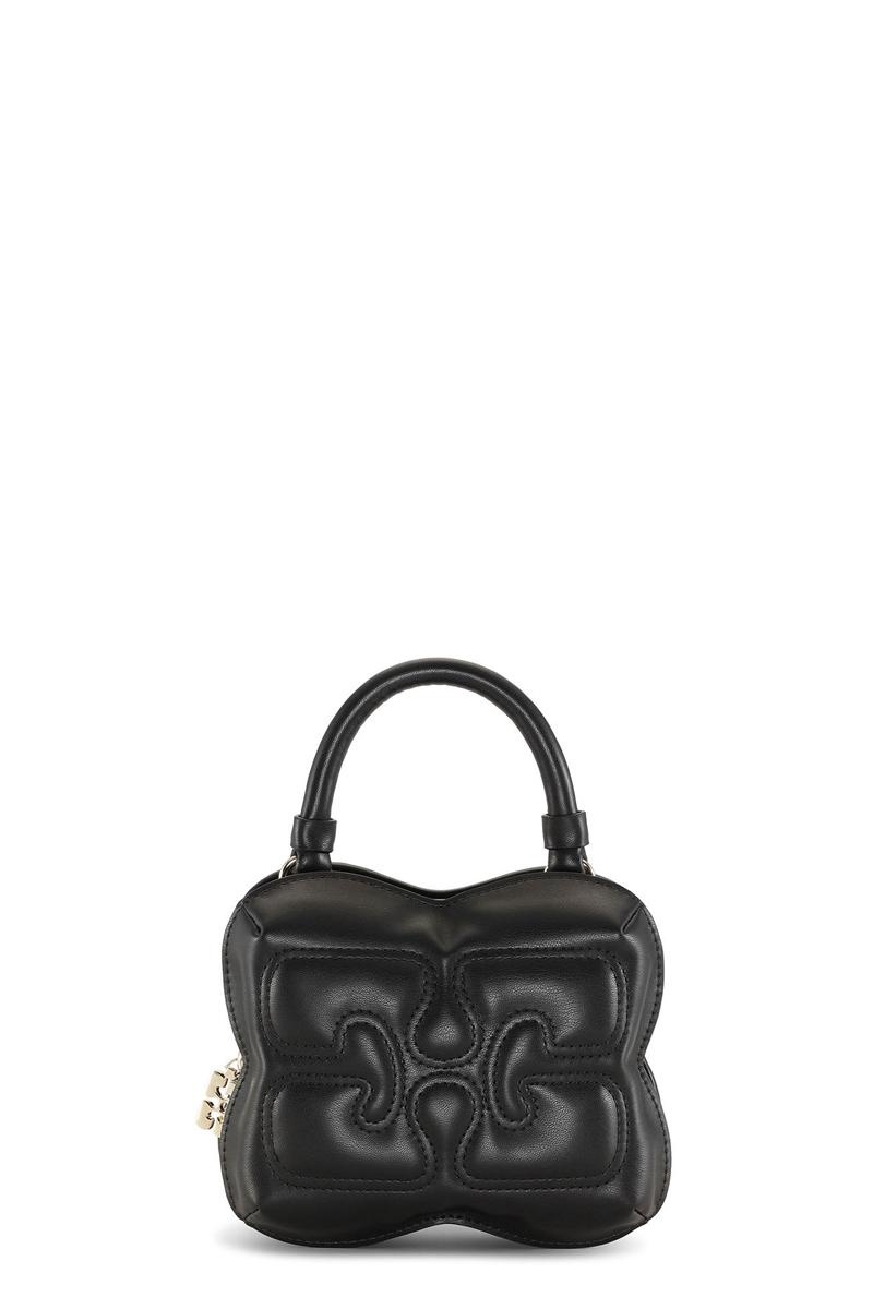 Ganni Small Butterfly Crossbody Tasche Schwarz | XOJKB9643