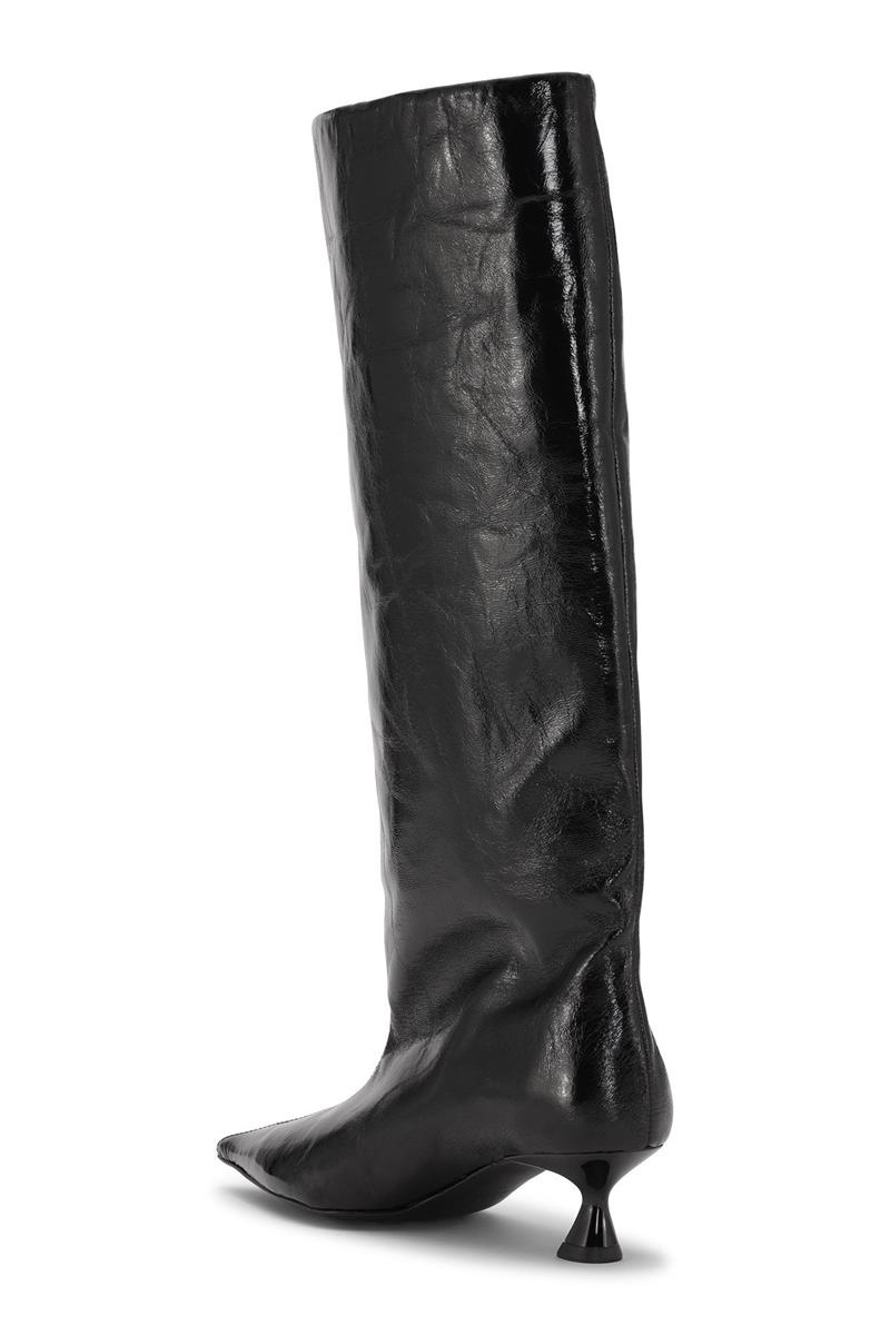 Ganni Soft Slouchy High Shaft Stiefel Schwarz | OCRYX4372