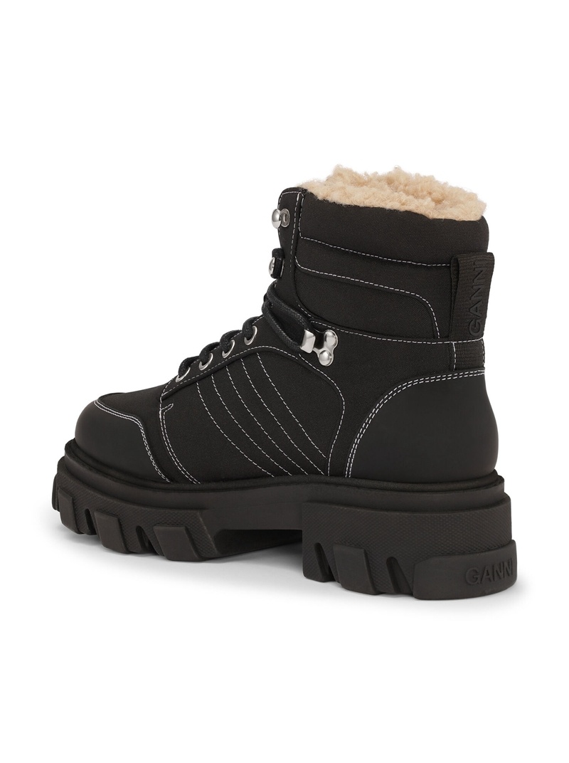 Ganni Spitze-up Wandern Stiefel Schwarz | ZGWJF2605