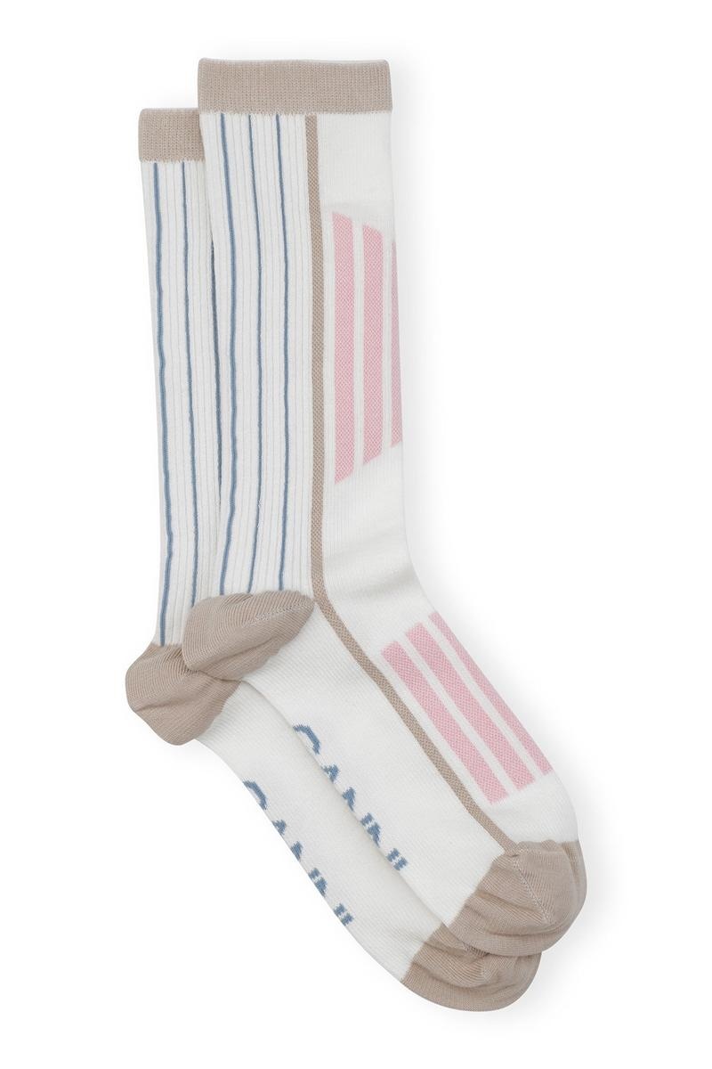 Ganni Sportliche Socken Mehrfarbig | YDANW9584