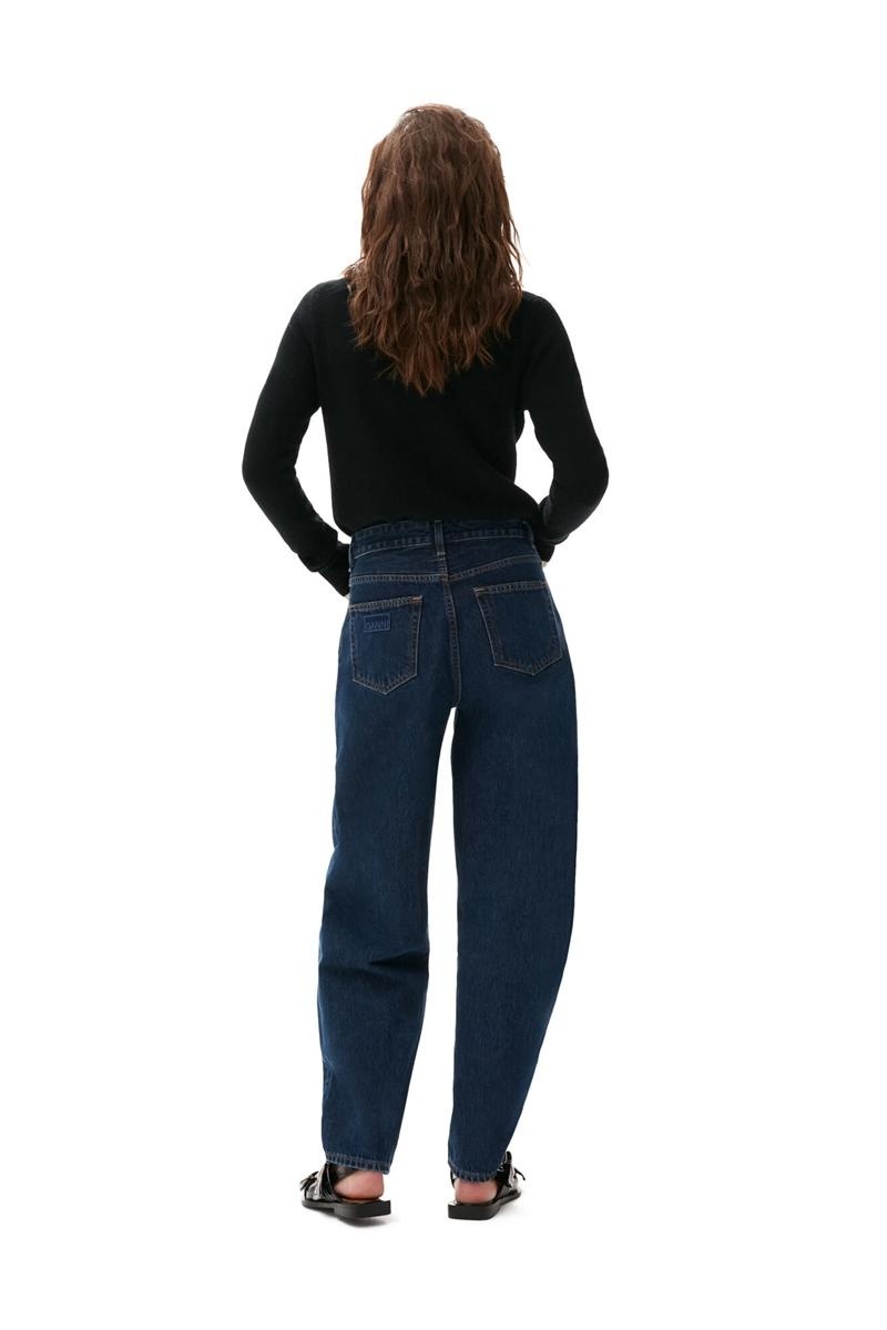 Ganni Stone Stary Jeans Dunkelblau Grau | XFSPL2794