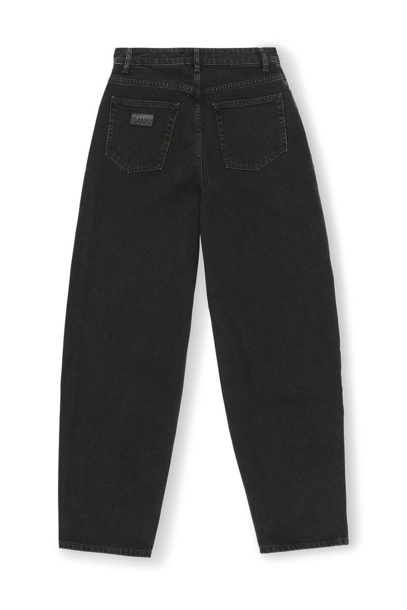 Ganni Washed Stary Jeans Schwarz | WHVBP5396